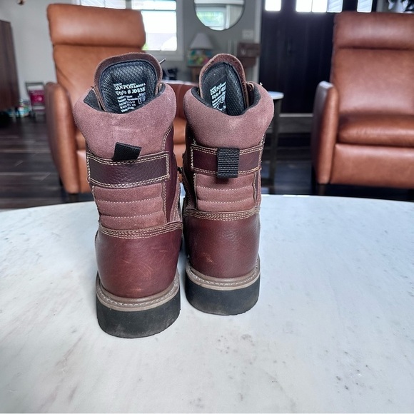 Dan Post John Deere Steel Toed Lace Up Brown Leather Work Boots Men's Size 11.5M - Picture 3 of 6
